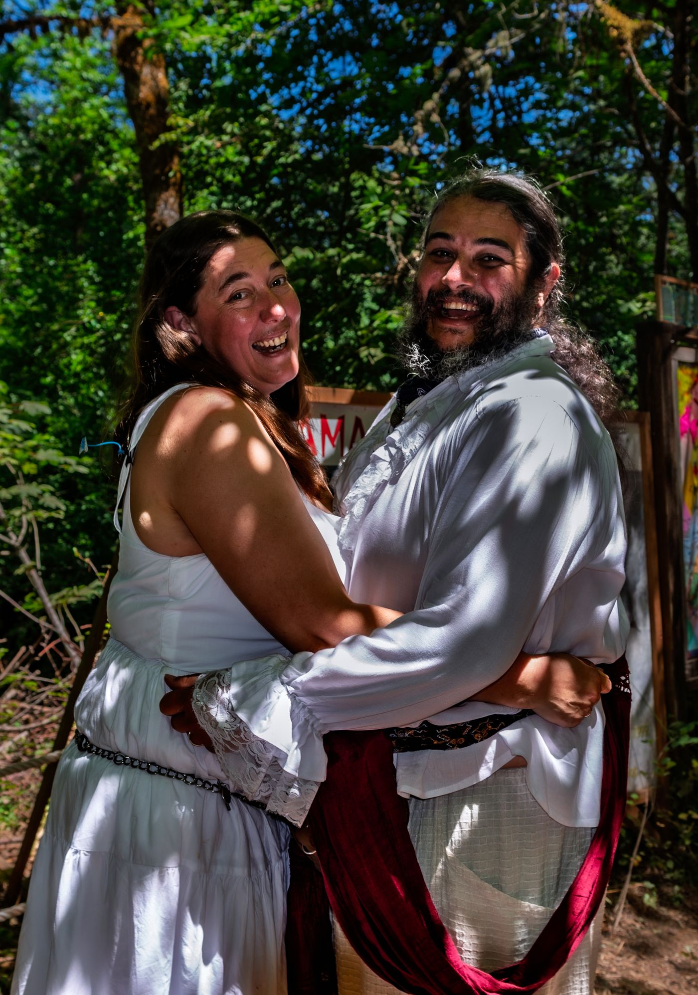 Laughter during the ceremony